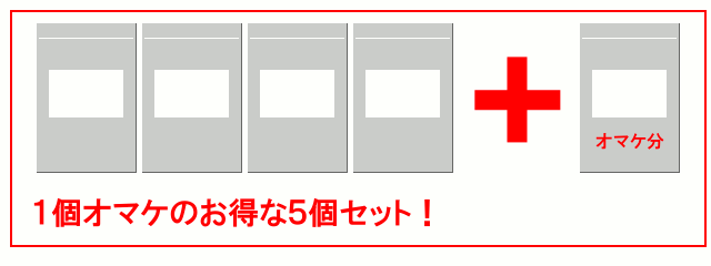 1個オマケの5個セット